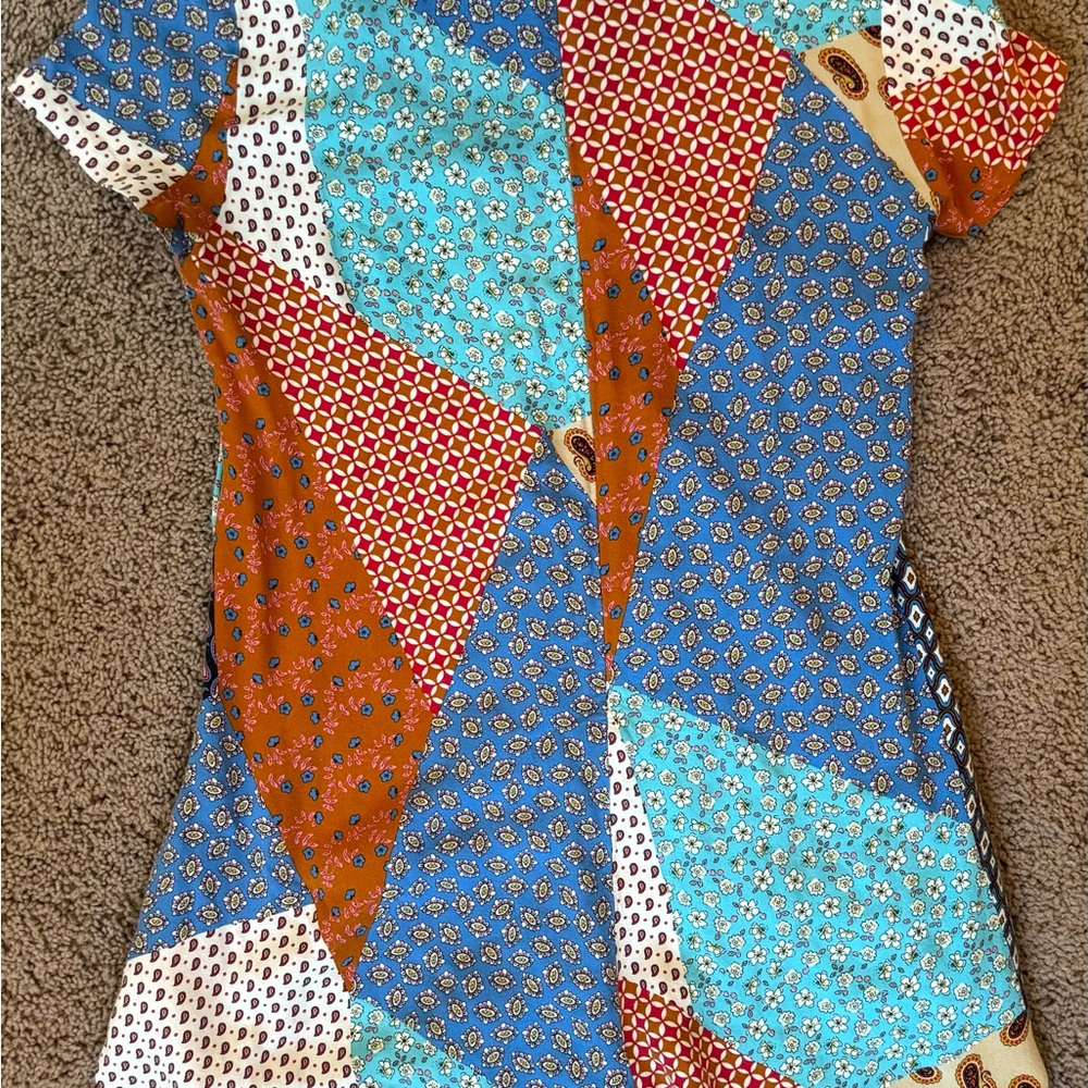 Zara Patchwork Romper - image 6